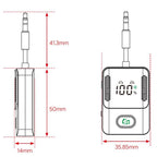 Bluetooth 5.3 Audio Adapter Car Bluetooth Transmitter Receiver AUX Wireless Audio Converter