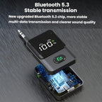 Bluetooth 5.3 Audio Adapter Car Bluetooth Transmitter Receiver AUX Wireless Audio Converter