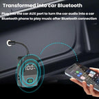 Bluetooth 5.3 Audio Adapter Car Bluetooth Transmitter Receiver AUX Wireless Audio Converter