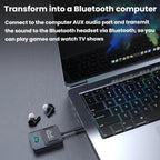 Bluetooth 5.3 Audio Adapter Car Bluetooth Transmitter Receiver AUX Wireless Audio Converter