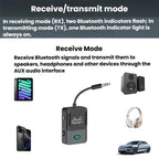 Bluetooth 5.3 Audio Adapter Car Bluetooth Transmitter Receiver AUX Wireless Audio Converter
