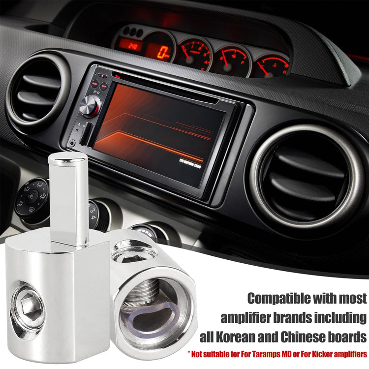 Car Audio Power Ground Wire, Pure Copper Terminals, Modified Power Amplifier for Car Audio Amp
