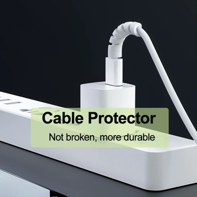 Silicone Spiral Cable Protector for USB Charger Data Cables Phone Mouse Earphone Cord Saver Cover