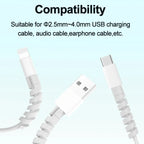 Silicone Spiral Cable Protector for USB Charger Data Cables Phone Mouse Earphone Cord Saver Cover