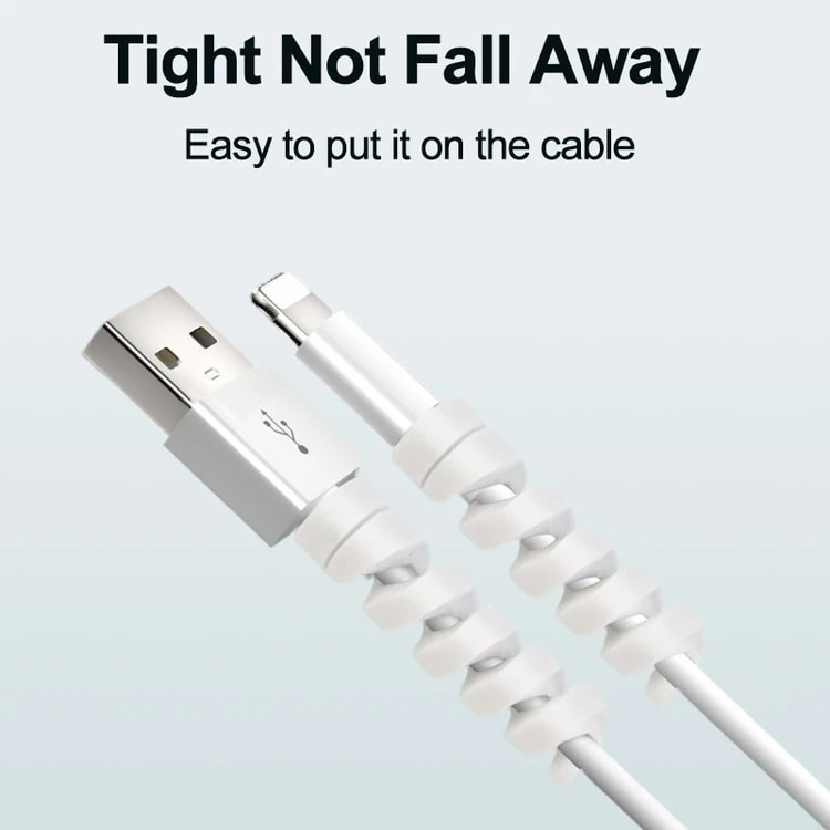 Silicone Spiral Cable Protector for USB Charger Data Cables Phone Mouse Earphone Cord Saver Cover
