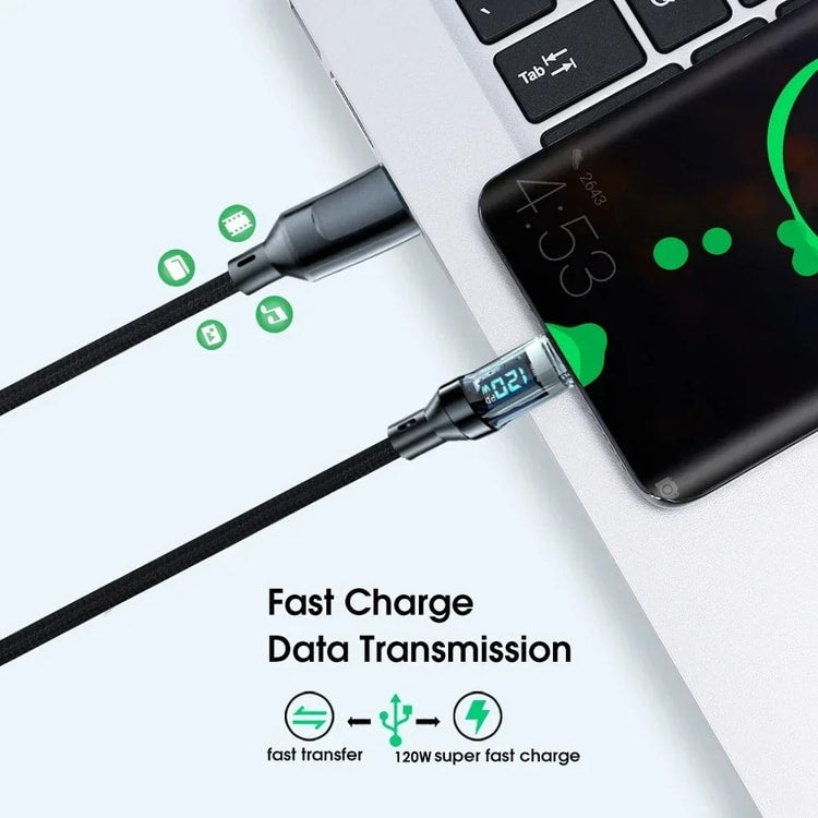 Quick Charge Cable Type C Cable USB C To USB C Phone Charger options:  100w usb-c cable
