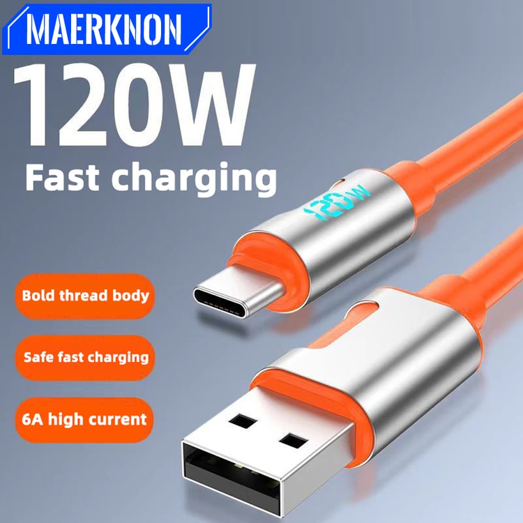 Type C Cable Super Fast Phone Charger USB Quick Charge Data Cord