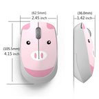 Cute Pink wireless mouse Mini 2.4G cartoon computer mouse Rechargeable Silent Click for Kids
