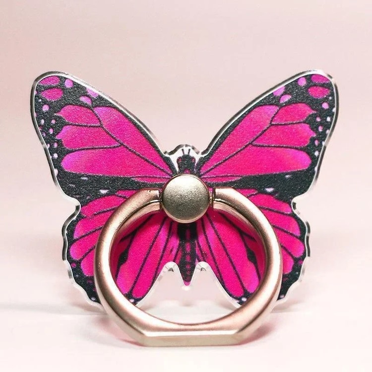 Beautiful Butterfly Phone Holder Elegant Mobile Phone Ring Stand for Easy Grip & Convenient Use