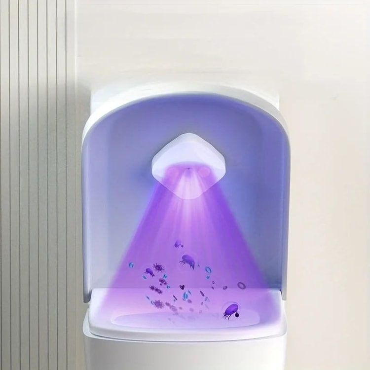Intelligent Toilet Air Purification Sterilization Lamp | Smart Odor Removal Device with Motion Sensor & Type-C Charging