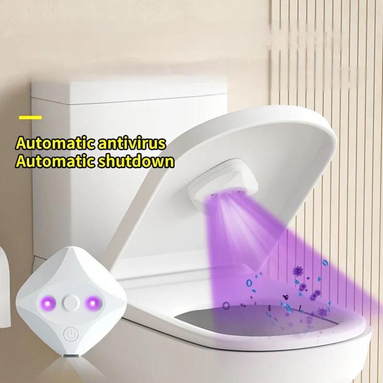 Intelligent Toilet Air Purification Sterilization Lamp | Smart Odor Removal Device with Motion Sensor & Type-C Charging