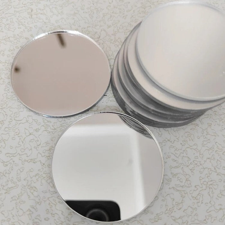 DIY Self-Adhesive Mobile Phone Case Lens Sticker - Portable Makeup Mirror Decal for Smartphones