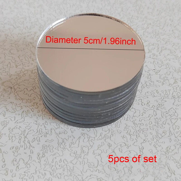 DIY Self-Adhesive Mobile Phone Case Lens Sticker - Portable Makeup Mirror Decal for Smartphones