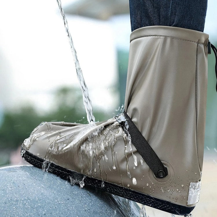 Reusable Waterproof Step-in Shoe Covers - Non-slip Durable Shoe Protectors for Home and Work