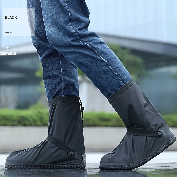 Reusable Waterproof Step-in Shoe Covers - Non-slip Durable Shoe Protectors for Home and Work