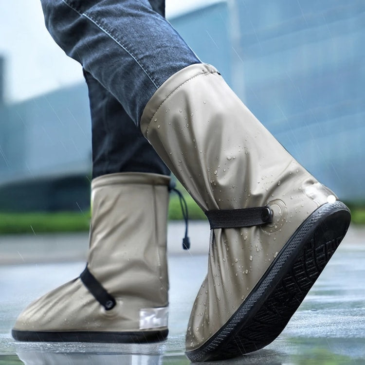 Reusable Waterproof Step-in Shoe Covers - Non-slip Durable Shoe Protectors for Home and Work