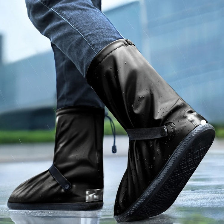 Reusable Waterproof Step-in Shoe Covers - Non-slip Durable Shoe Protectors for Home and Work