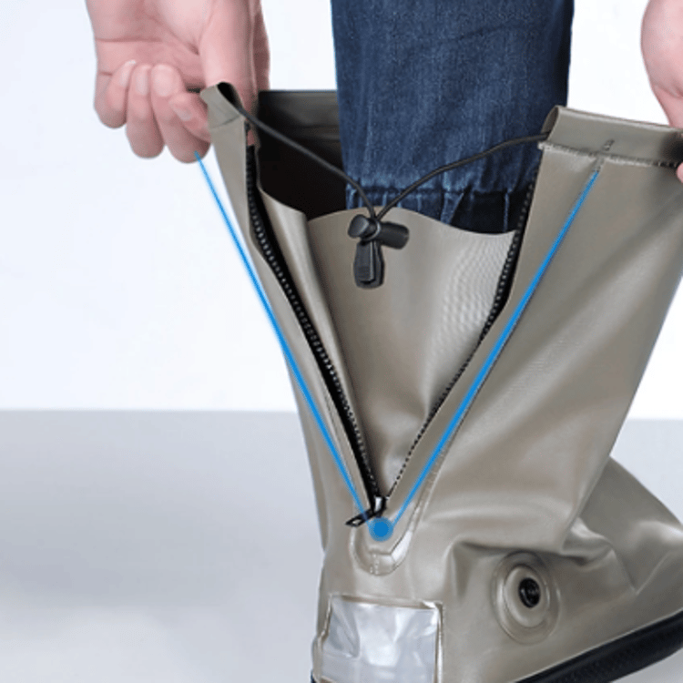 Reusable Waterproof Step-in Shoe Covers - Non-slip Durable Shoe Protectors for Home and Work