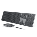 Multi-Device Bluetooth Keyboard & Mouse Combo, Seenda Rechargeable Slim Wireless Set for Win/Mac, Laptop, Tablet, PC
